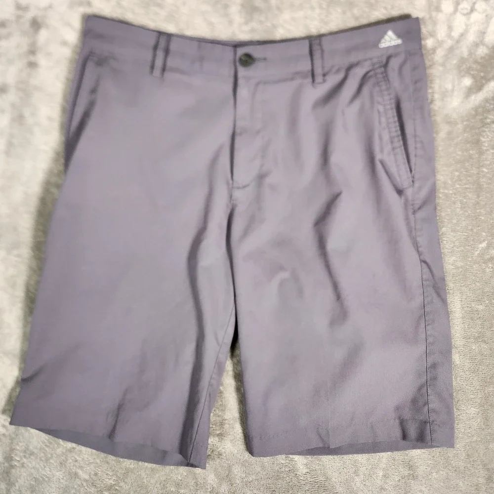 Adidas Golf Shorts Men's 32‎ Gray Adizero Lightweight Performance Flat Front